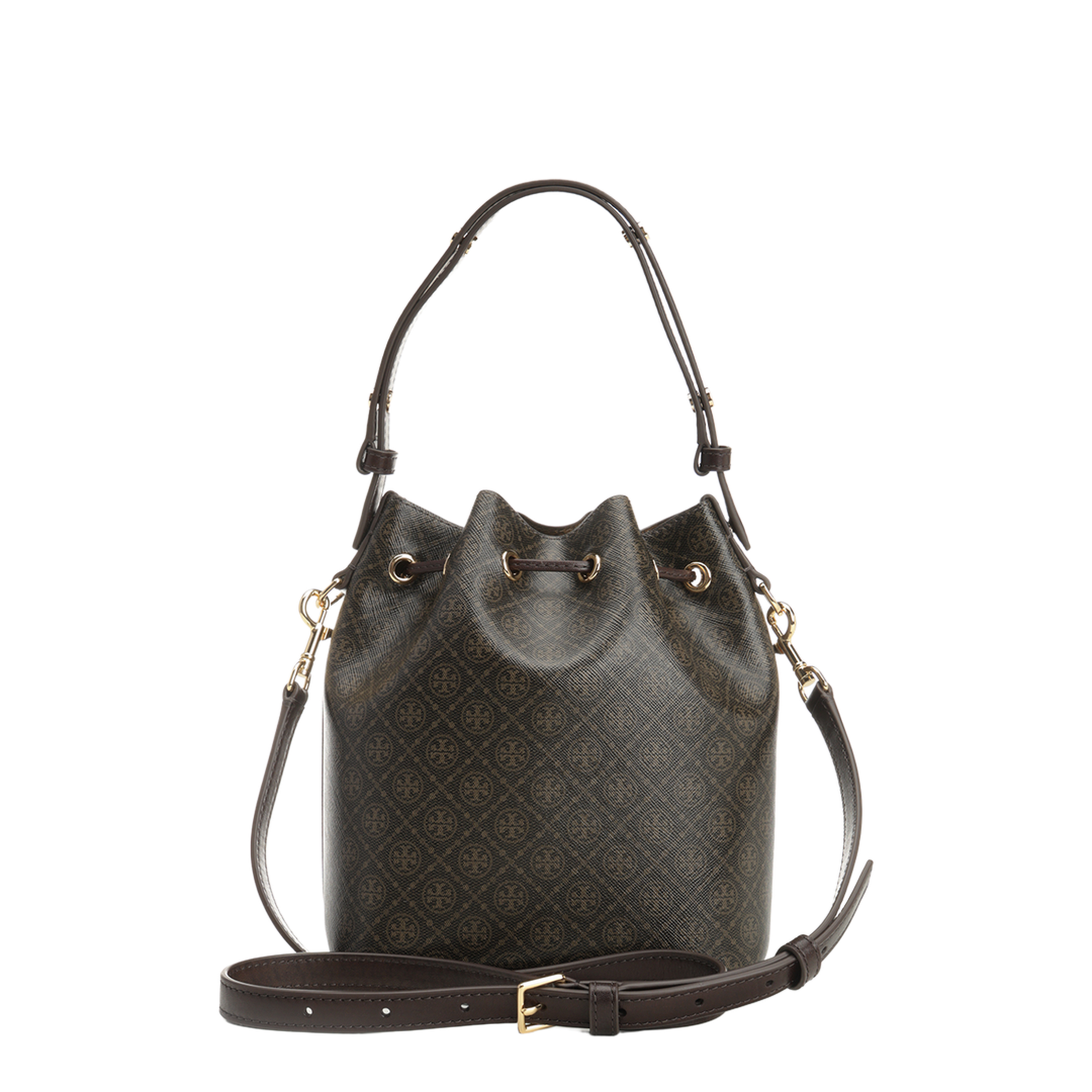 T Monogram Coated Canvas Bucket Bag - Image 3