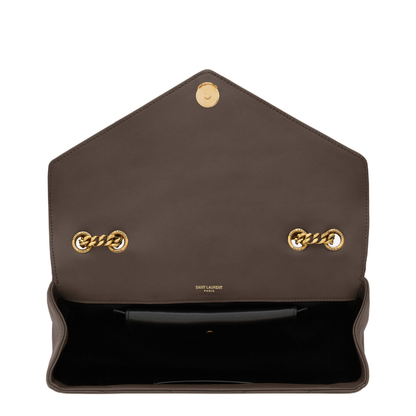 Loulou Medium MATELASSÉ Shoulder Bag Grey - Image 5