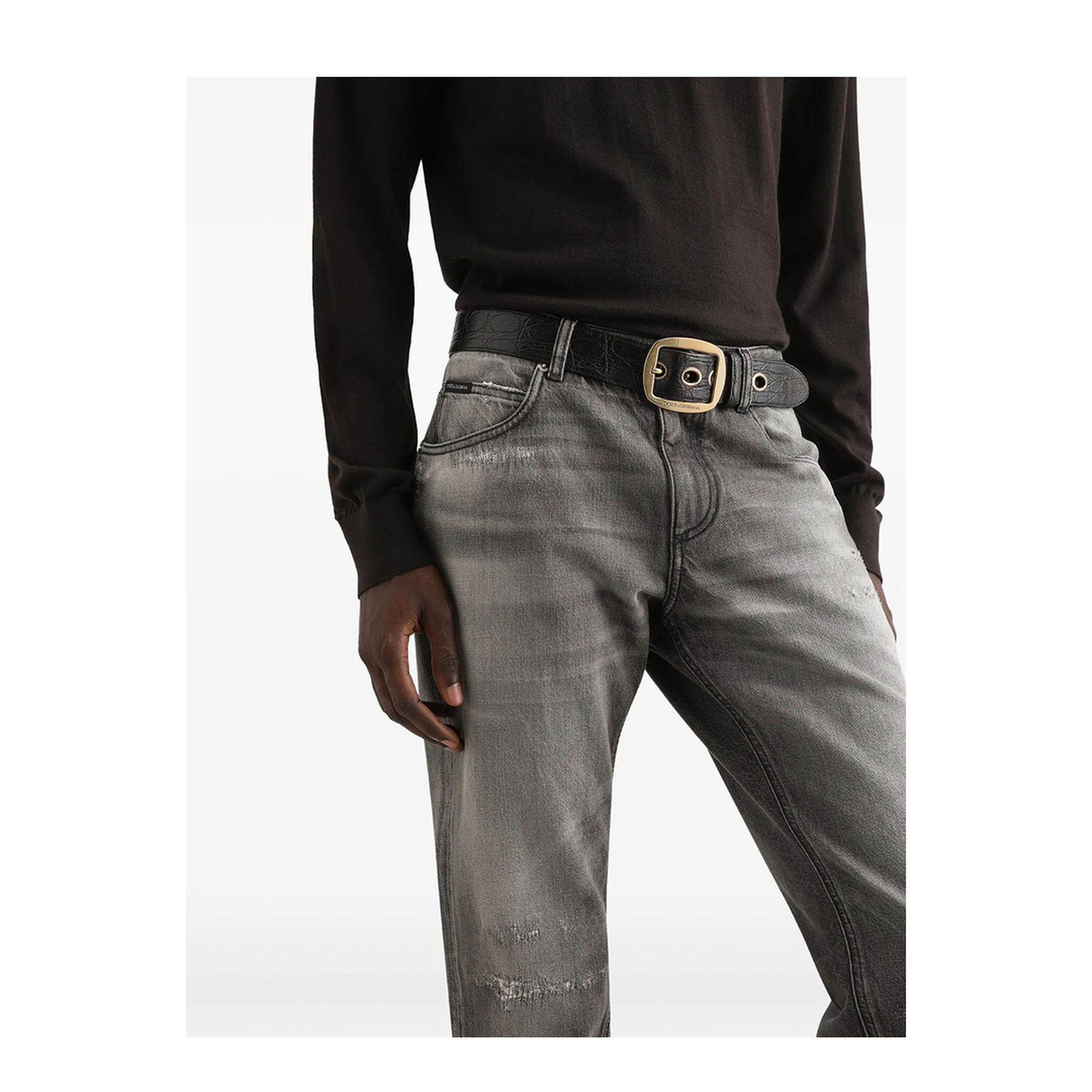 Regular Fit Denim Trousers - Image 2