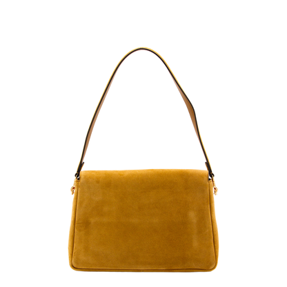 Charlie Suede Shoulder Bag - Toffee - Image 5