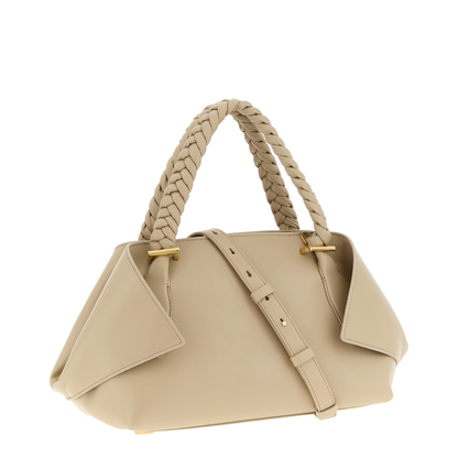 Handbag (M) Leather Beige - Image 2