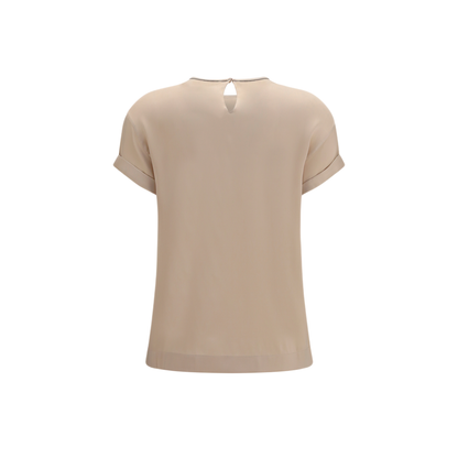 Silk Blouse With Monili Chain - Image 2