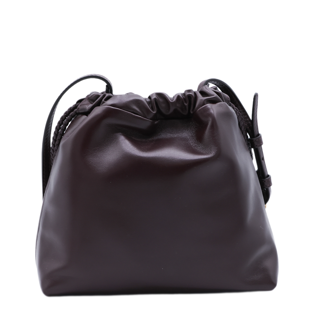 Kalispera Mini Leather with Tassels Shoulder Bags - Plum - Image 5