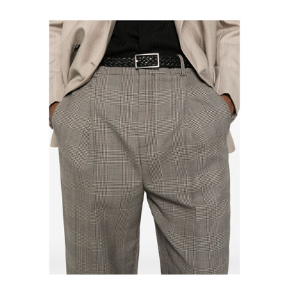 High-Waisted Pants in Prince of Wales Wool - Image 2