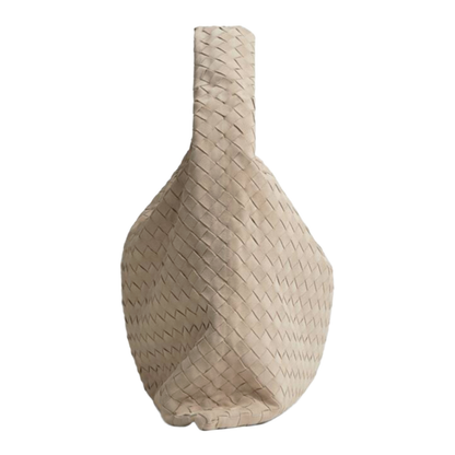 Hop Large Calfskin Shoulder Bag Beige - Image 3