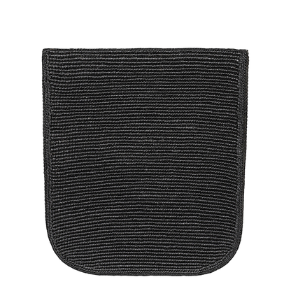 Lori Raffia Shoulder Bag - Black - Image 3