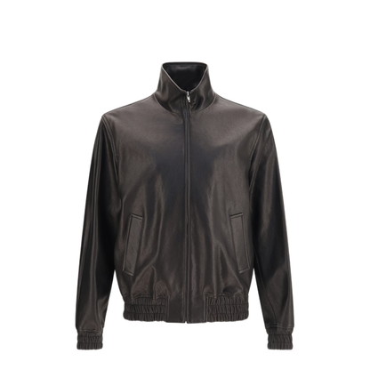 Leather Zip Jacket - Image 1