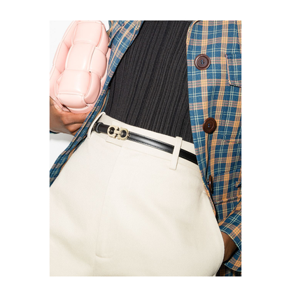 Black Calf Leather Logo Plaque - Image 2