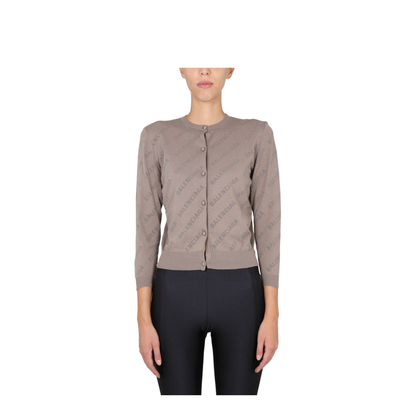 Logo Cotton Cardigan - Image 1