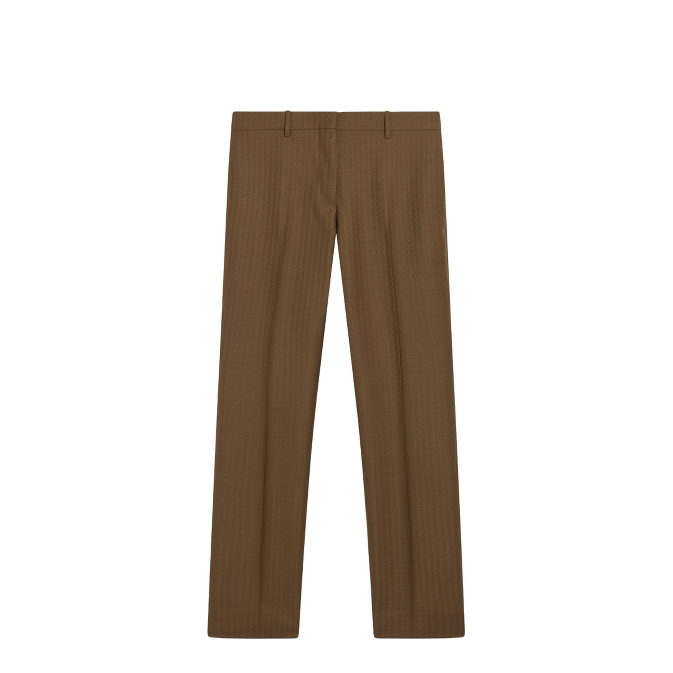 Brown Wool and Mohair Trousers - Image 1