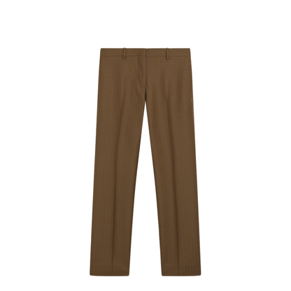 Brown Wool and Mohair Trousers - Image 1
