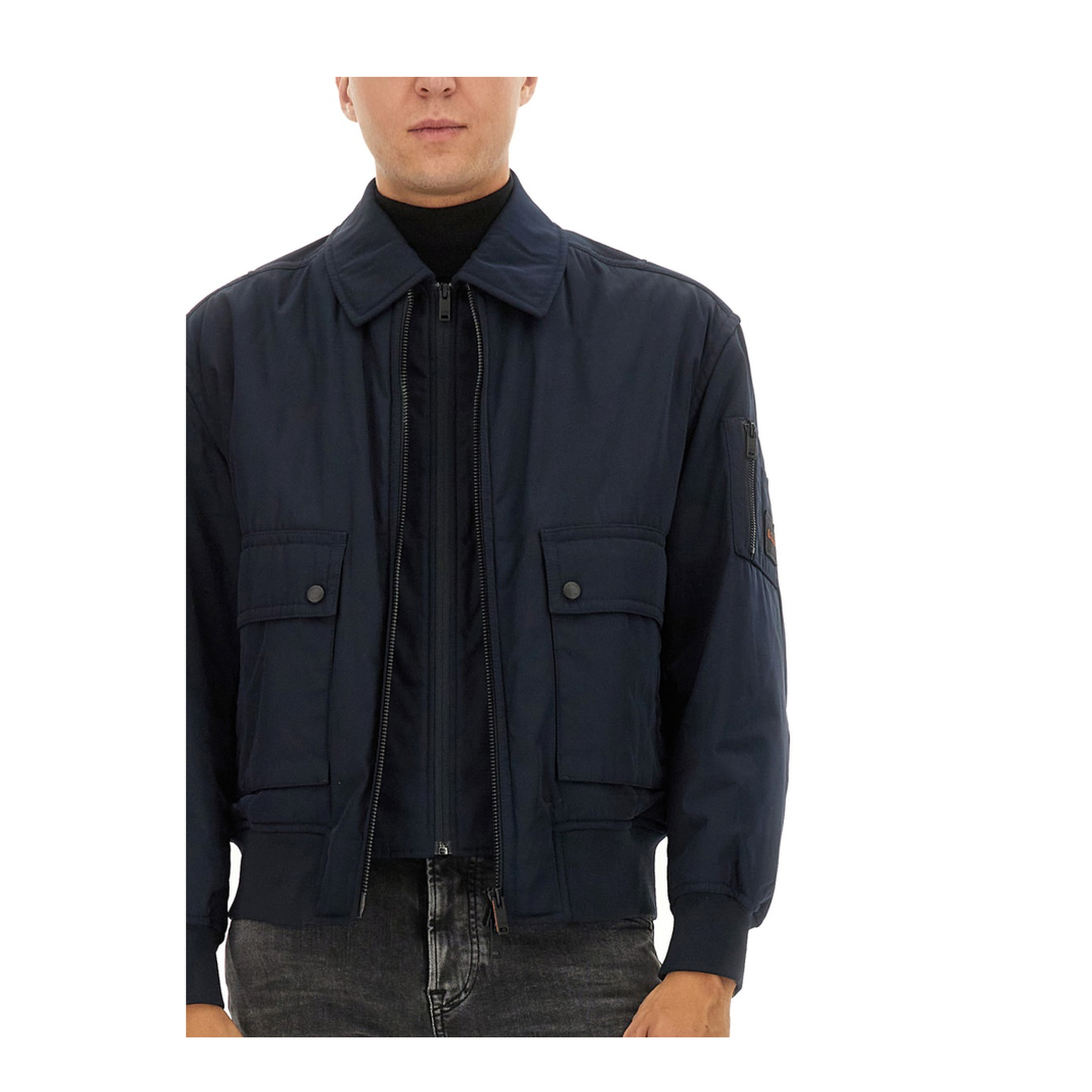 Bomber Jacket with Removable Lining - Image 4