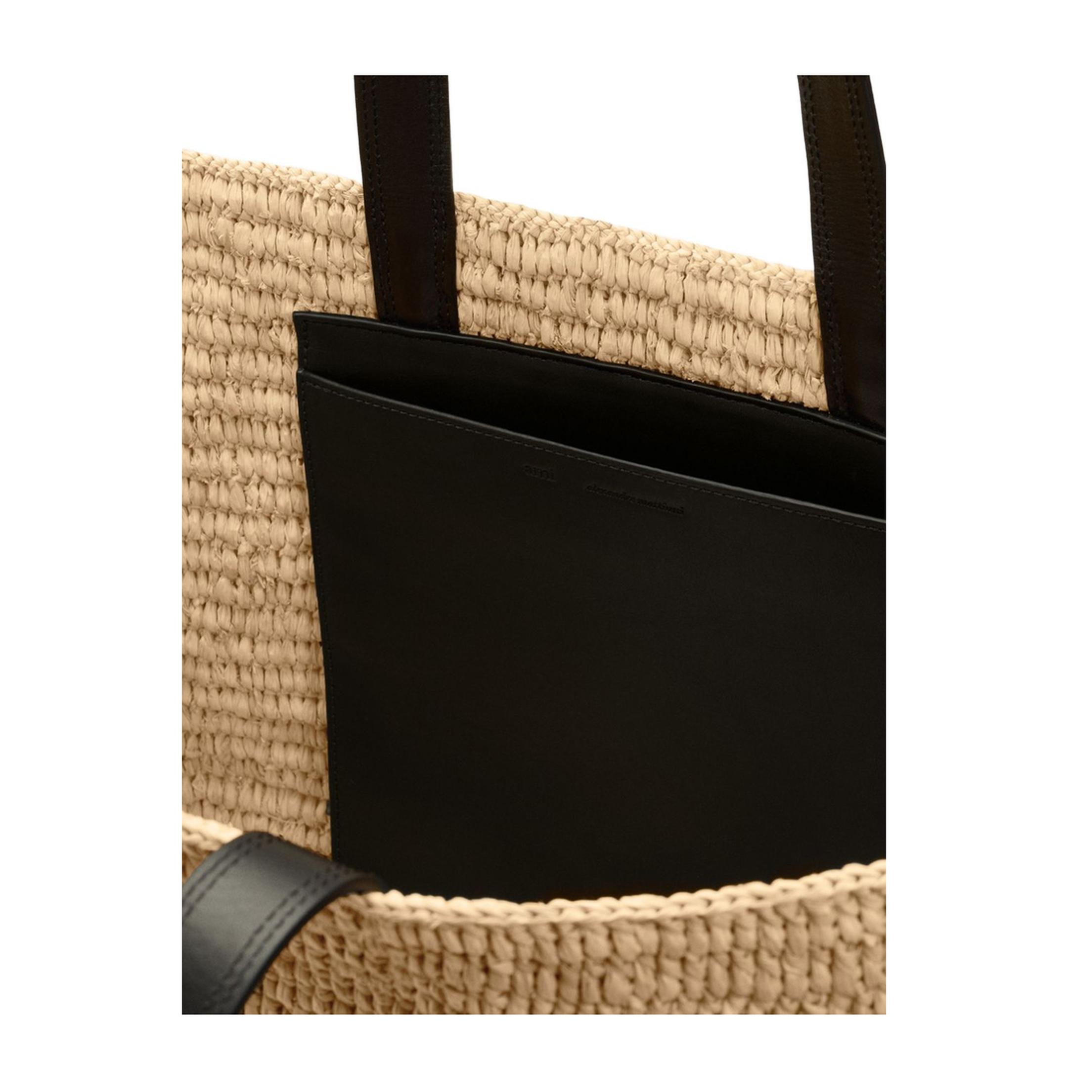 Ami de Coeur Raffia Tote Bag - Natural - Image 3