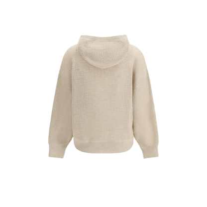 Sparkling Net Cotton Hooded Sweatshirt - Image 2