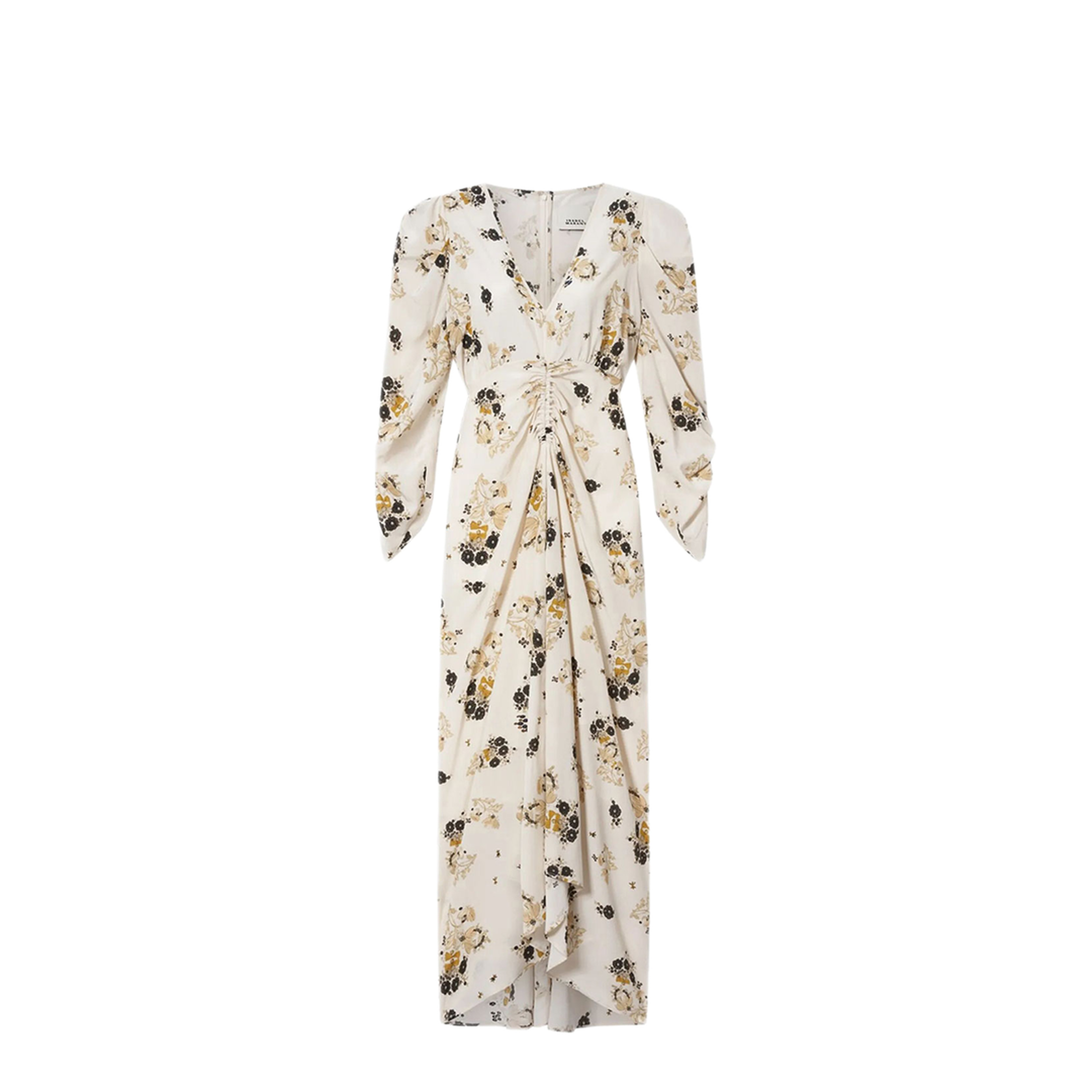 Printed Silk Midi Dress - Image 1