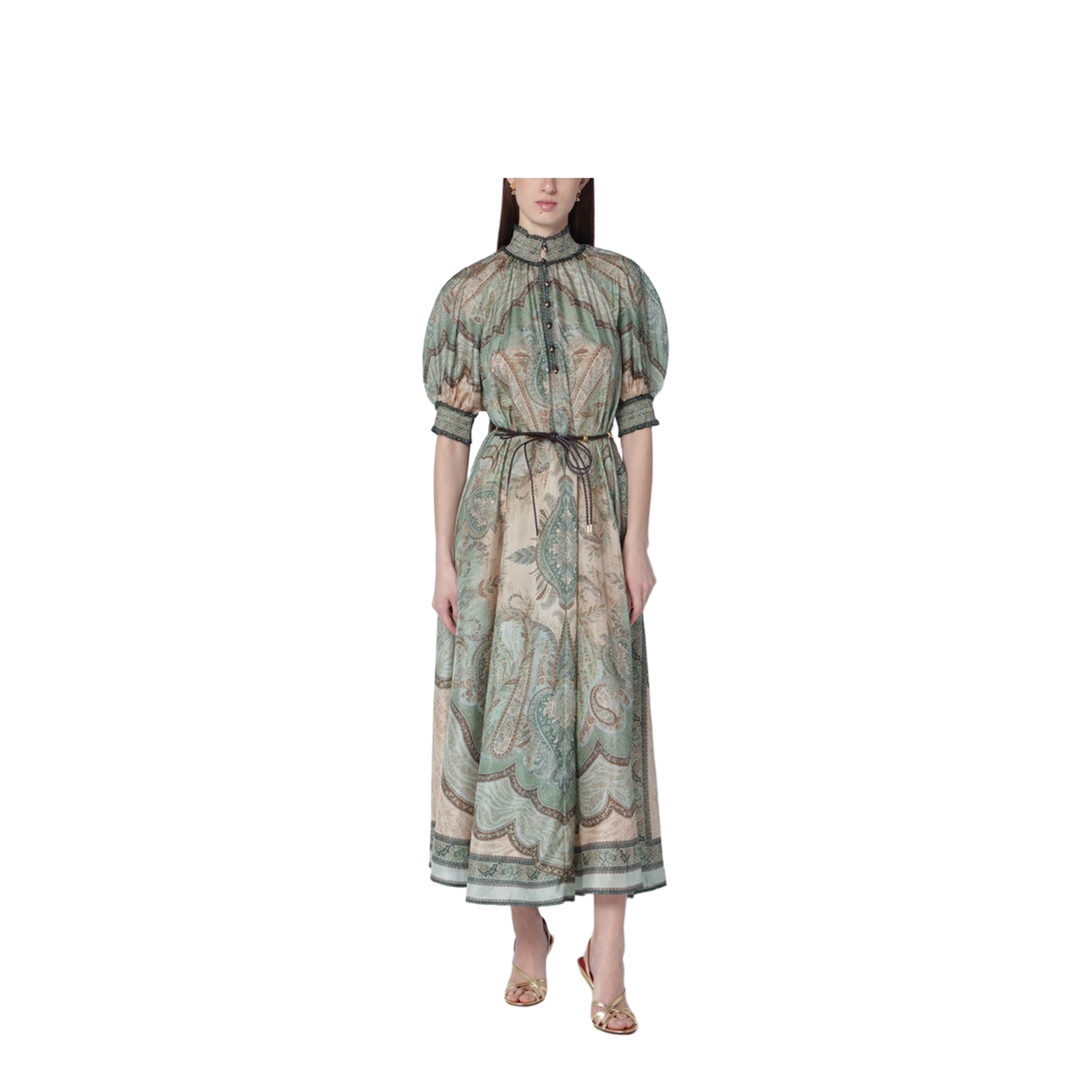 Wanderlust Billow Dress with Tapestry Print - Image 1