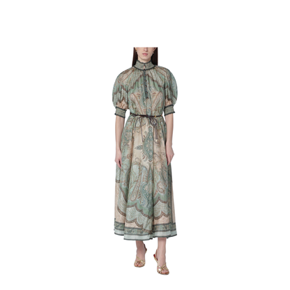 Wanderlust Billow Dress with Tapestry Print - Image 1