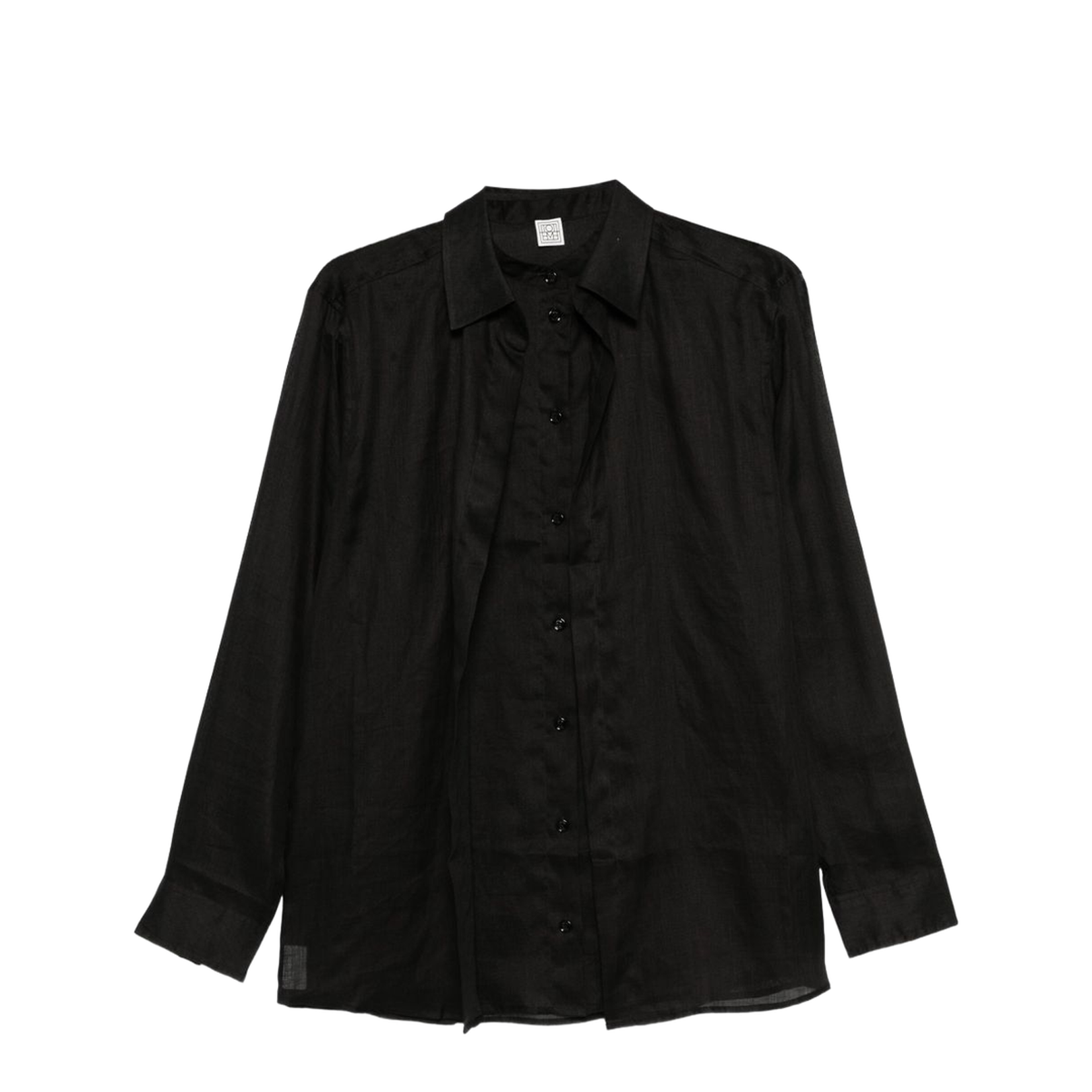 Black Double Collar Shirt - Image 1