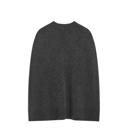 Grey Cashmere Cape Sweater - Image 2