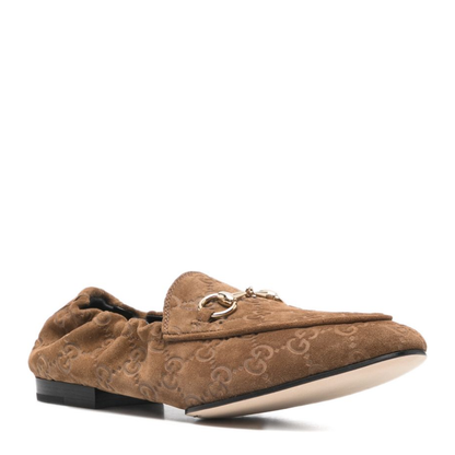 Jordaan Loafer in Brown GG Suede - Image 2