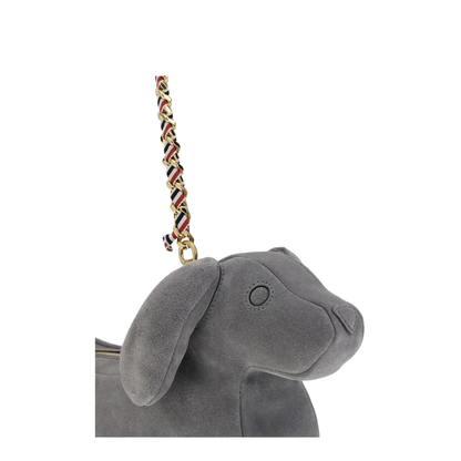 Hector Suede Shoulder Bag Grey - Image 4