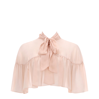 Silk Cape with Bow - Image 1