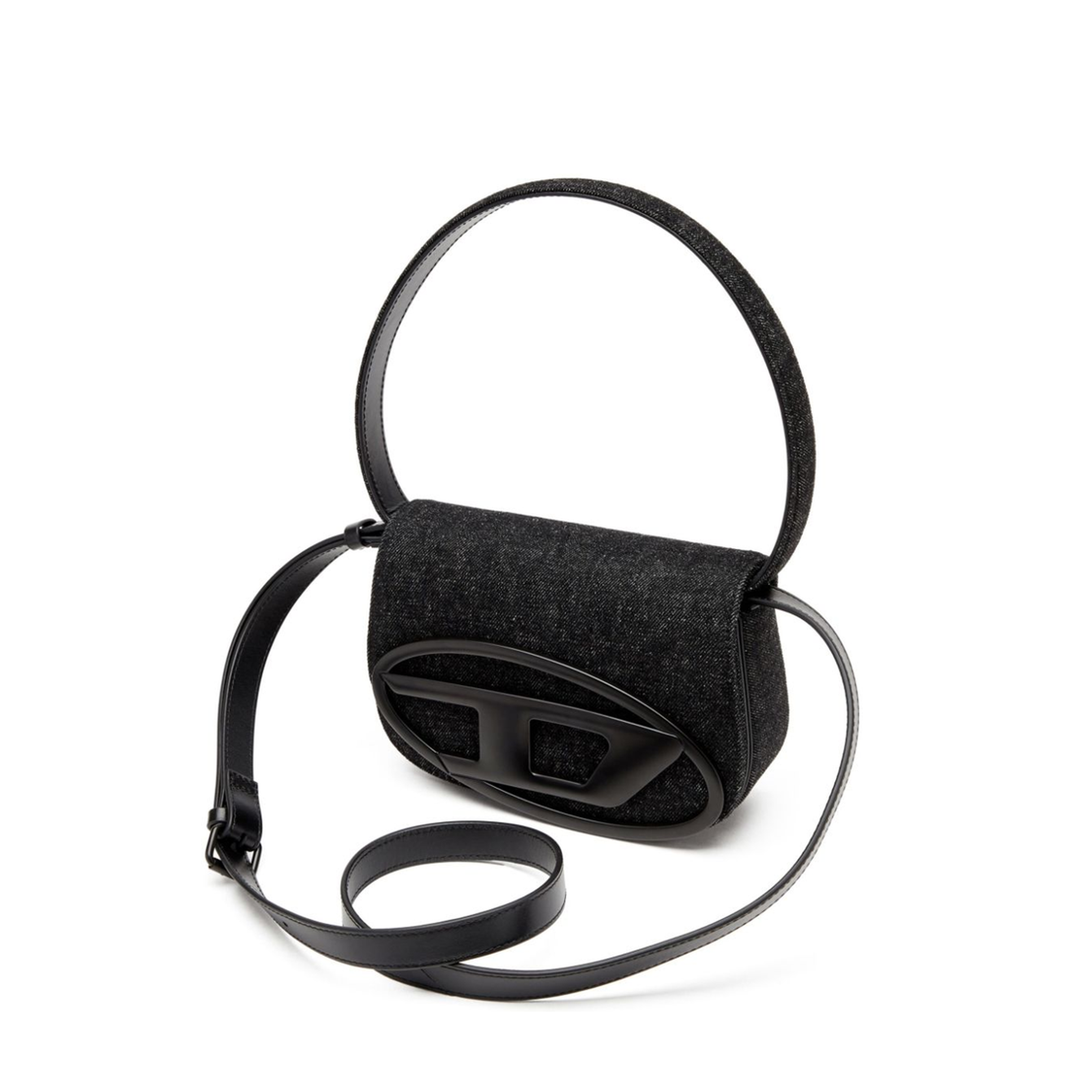 1DR Canvas Shoulder Bag - Black - Image 2