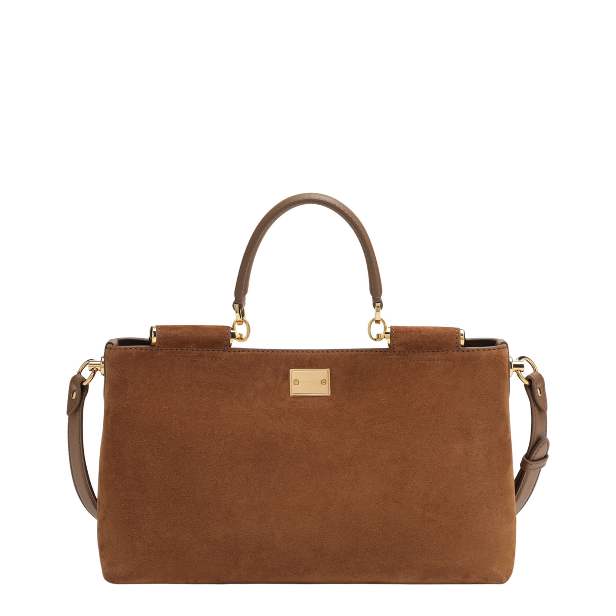 Medium Suede Bag in Camel - Image 2