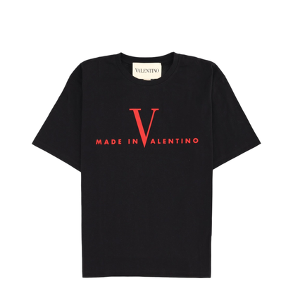 Cotton T-Shirt with Made In Print - Image 1