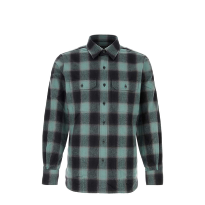 Brushed Check Military Fit Shirt - Image 1