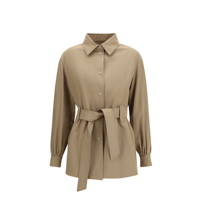 Wool Jacket-shirt with Belt - Image 1