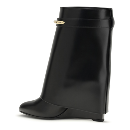 Leather Shark Ankle Boots - Image 3