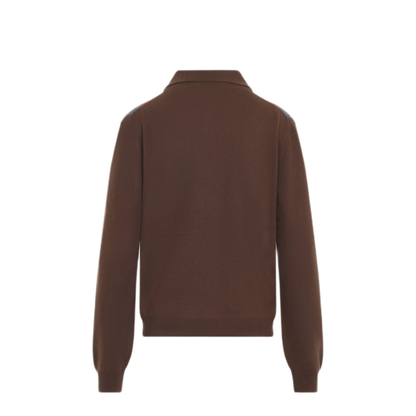 Argyle Knit Polo Sweater - Image 4