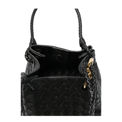 Parachute Small Leather Shoulder Bags - Black - Image 2