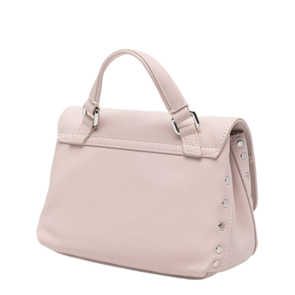 Postina Baby Saeta Leather Top-Handle Bag - Pale Pink - Image 3