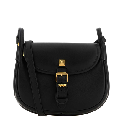 Black Leather Flaneuse Crossbody Bag - Image 1