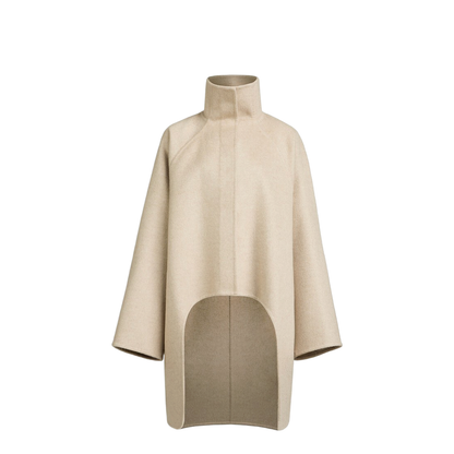 Asymmetric Cashmere Coat - Image 1