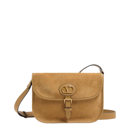Antibes Suede Shoulder Bag - Havana Beige - Image 1