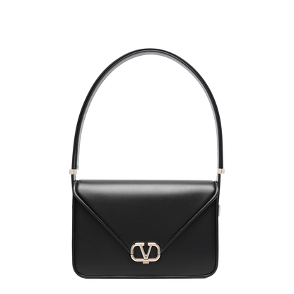 Garavani Black Leather Vlogo Shoulder Bag - Image 1