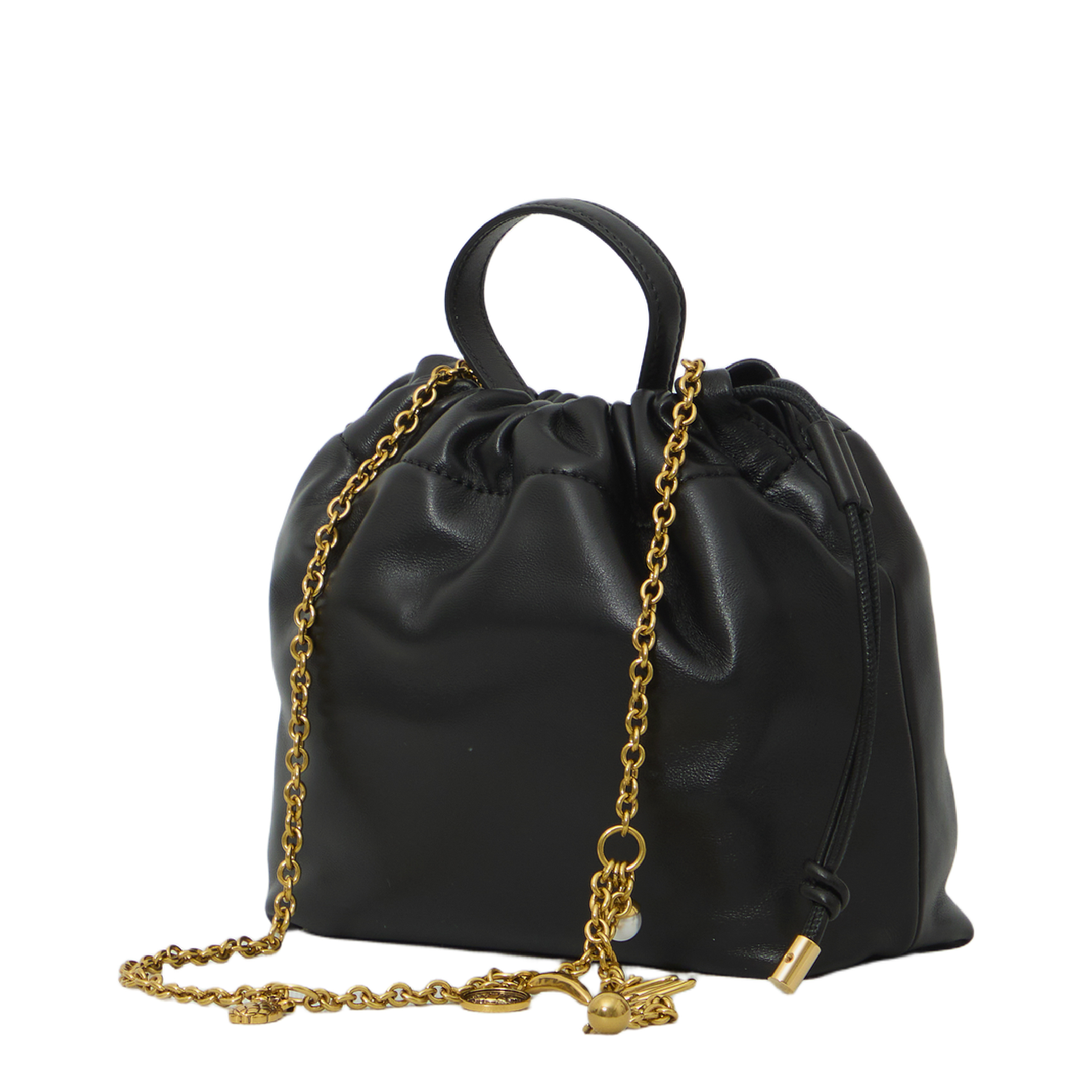 Icons Small Soft Leather Shoulder Bag - Noir - Image 2