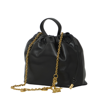 Icons Small Soft Leather Shoulder Bag - Noir - Image 2
