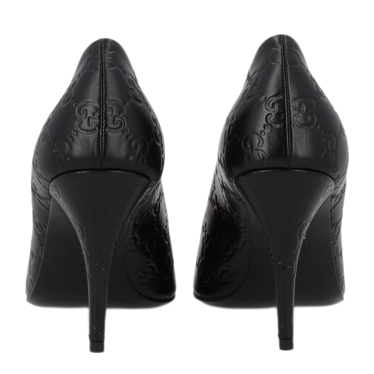 Black Leather Pumps with Horsebit - Image 4