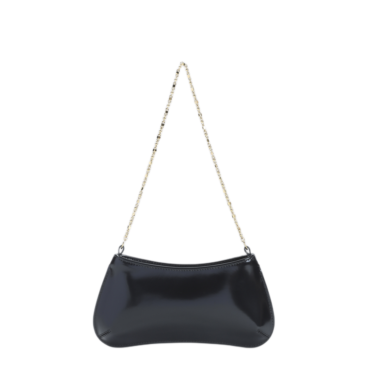 Le Petit Bisou Chaîne Calf Leather Shoulder Bag - Black - Image 4