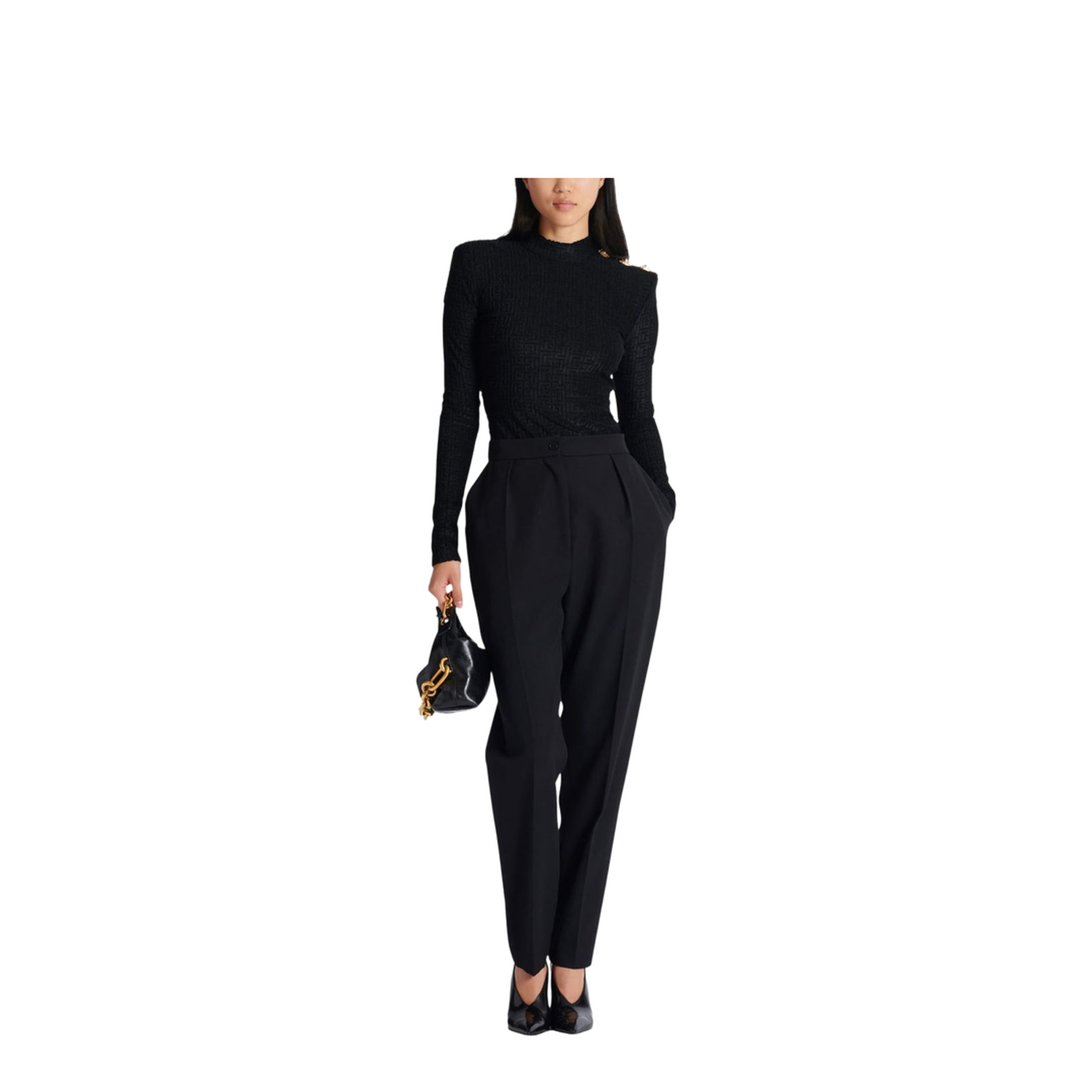 Knitted Sweater Black - Image 5