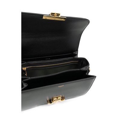 Classique Triomphe Bag in Shiny Calfskin - Black - Image 5