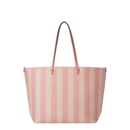 Roll Large Canvas Tote Bags - Pastel pink - Image 3