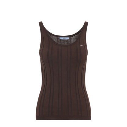 Ribbed Knit Tank Top - Image 1