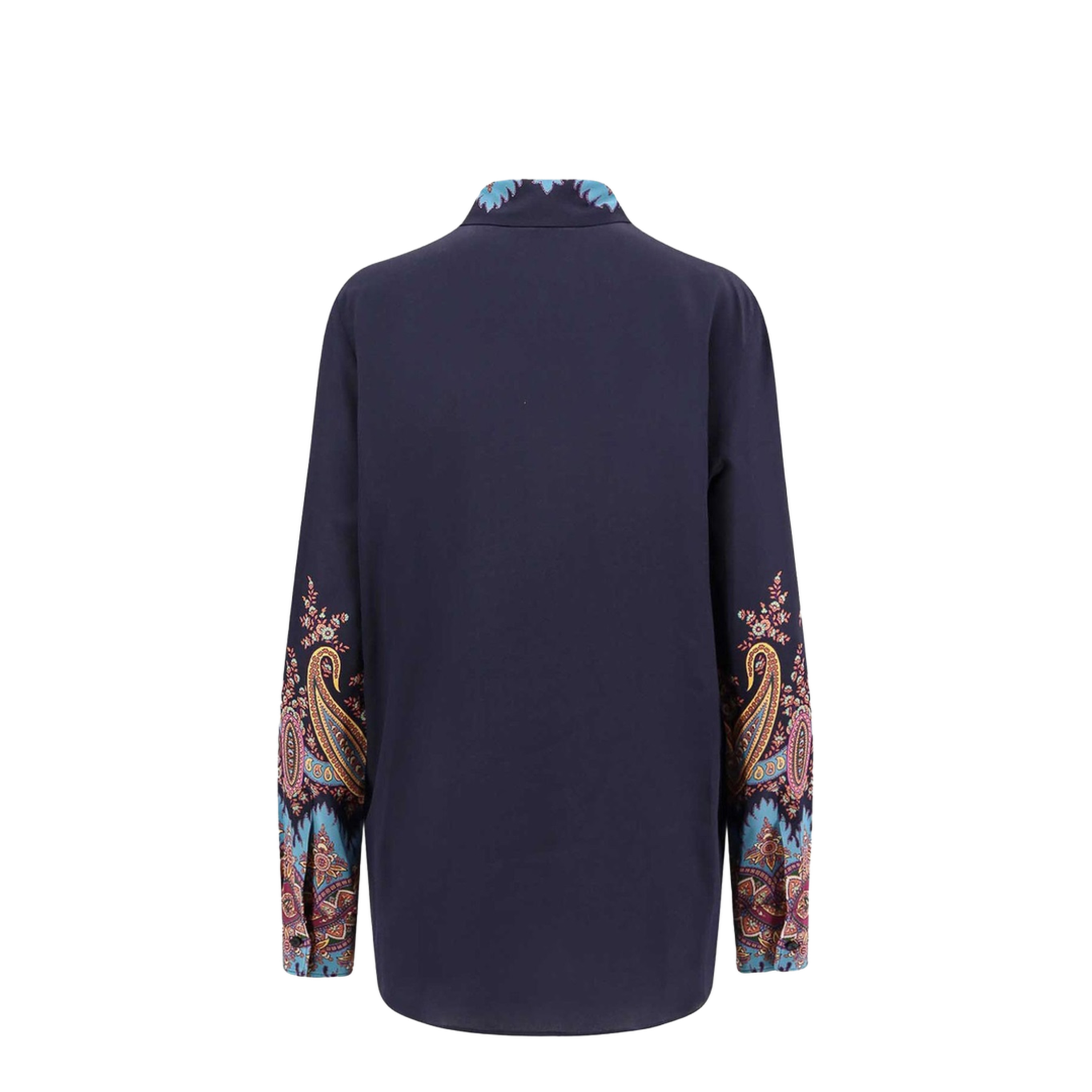 Silk Shirt Floral Print - Image 2