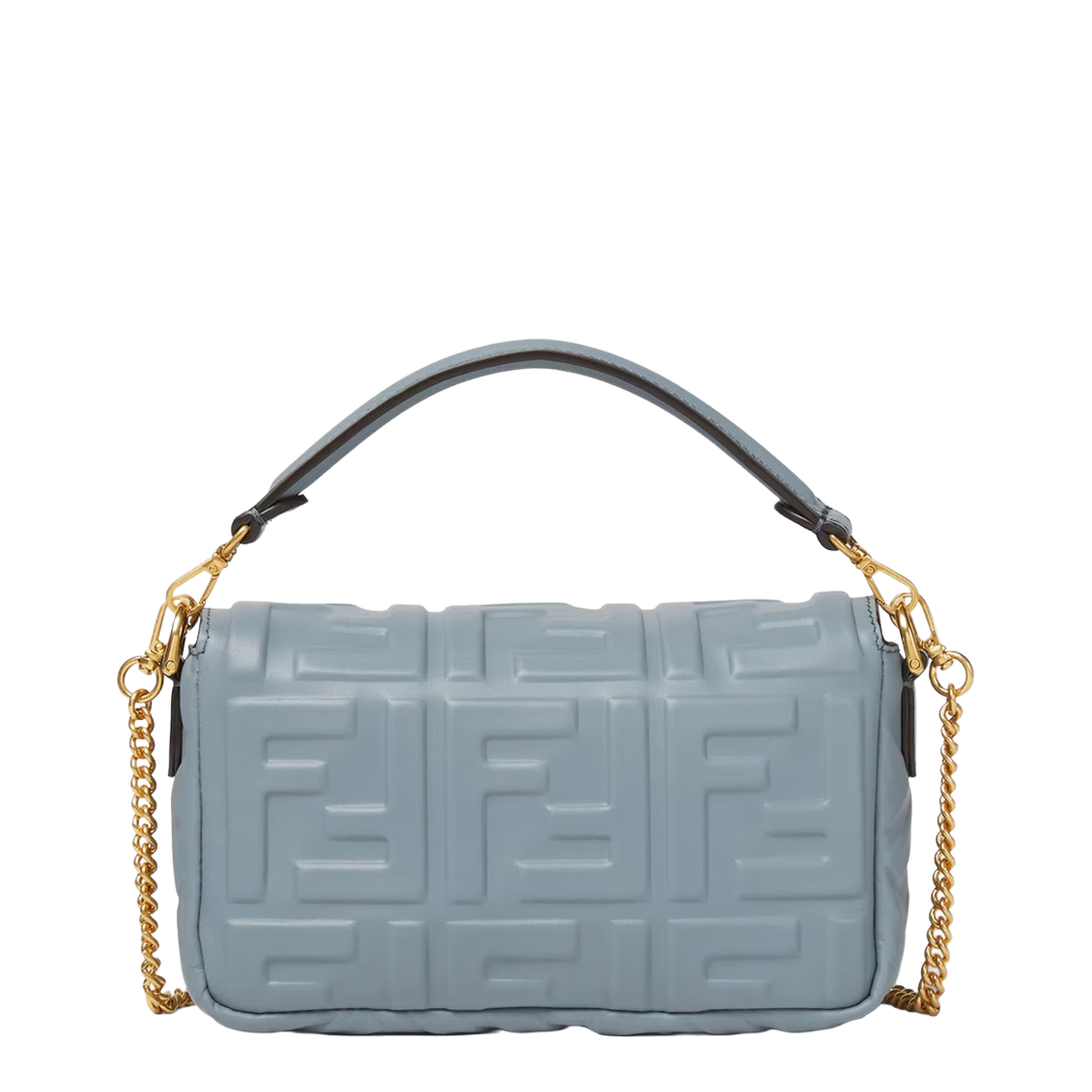 Crossbody Bag Leather Light Blue - Image 2