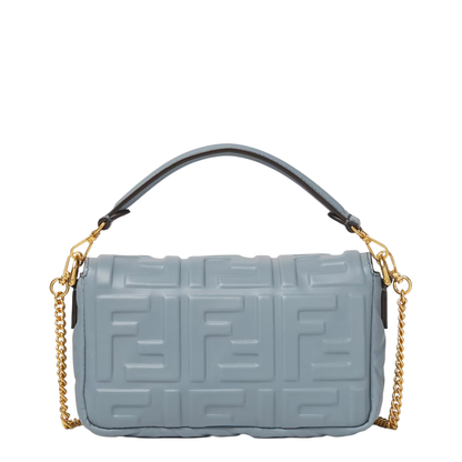 Crossbody Bag Leather Light Blue - Image 2